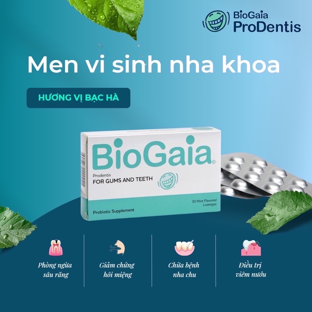 BioGaia Prodentis - Men vi sinh nha khoa nhập khẩu từ Thuỵ Điển