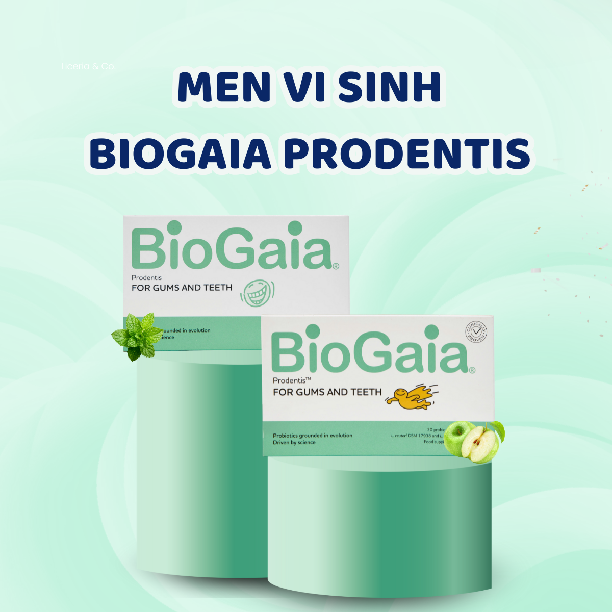 BioGaia Prodentis - Men vi sinh 2in1 chăm sóc sức khoẻ răng miệng và tiêu hoá toàn diện